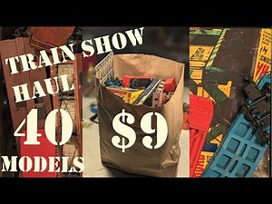$9 Model Train Show MYSTERY BAG! 40 HO scale models, will all the locomotives run?