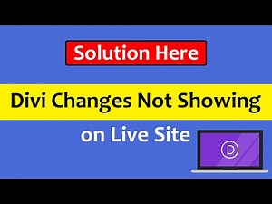 Divi changes not showing on live site ✅ Live Page Not Showing Changes Made In Visual Builder