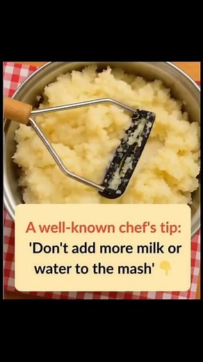30K views | A popular chef just shared a game-changing tip: “Stop using milk or water in your mashed potatoes — there’s another ingredient that makes them even creamier than what you get at a restaurant!” ️ Check first comment | E̶l̶e̶g̶a̶n̶t̶ | Facebook