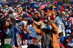 St Engenas Zion Christian Church resumes first Easter mass service since Covid pandemic