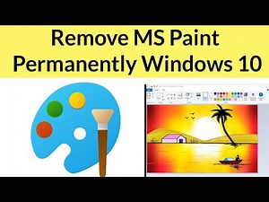 How to Uninstall MS Paint App from Windows 10?