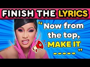 Finish the Lyrics 🔥 RAP EDITION 🔥 Most Popular Rap Songs 🎶 | Music Quiz