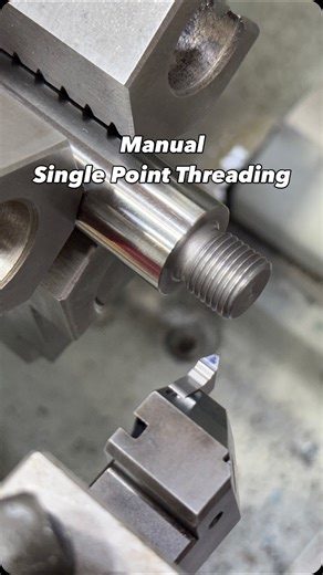 Adam Booth on Instagram: "Machining the new vise handle using 440C hardened & ground 17-4 stainless steel. Grooving & threading tool: MX22 from @waltertools Machine: TL-1660 manual lathe from @pmmachines412 #abom79 #manualmachining #manualmachinist #machineshop #lathe #lathework #walter #waltertools #singlepointthreading #visehandle"