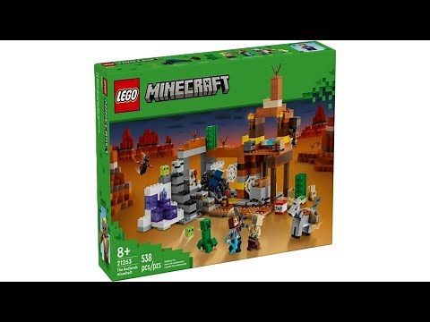 LEGO Minecraft 21263 The Badlands Mineshaft LEGO Speed Build Review