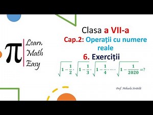 Clasa VII Exercitii cu radicali