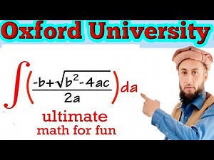 Great surprise integration from the quadratic formula | Can You Solve This beautiful integration