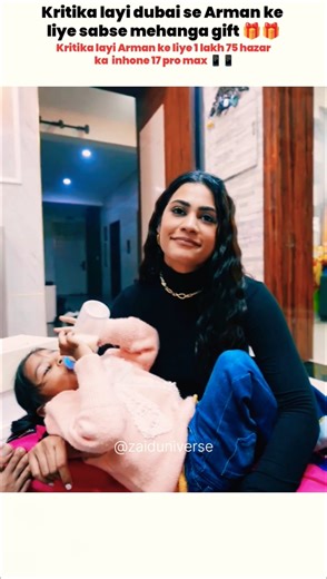 kritika layi arman ke liye sabse mehanga gift#armaanmalik #payalmalik #kritikamalik #gift