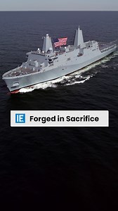 15K views · 152 reactions | The USS New York, part of the San Antonio class, is a profound symbol of resilience and strength. Incorporating steel from the World Trade Center's Twin Towers in its construction, this warship honors 9/11 victims while serving as a versatile and formidable asset in the U.S. Navy. | Interesting Engineering | Facebook