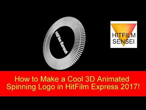 How to Make a Cool 3D Animated Spinning Logo Disc in HitFilm Express 2017!