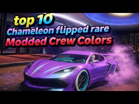 Top 10 Chameleon/Flipped/Rare Modded Crew Colors | GTA Online | Hexcodes