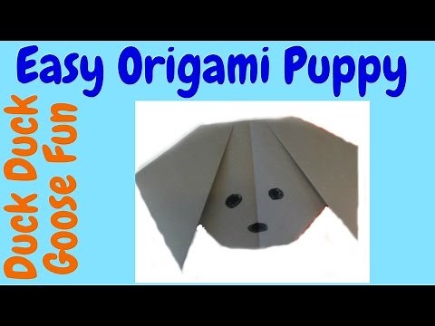 Easy Origami Tutorial: How to Make an Easy Origami Puppy
