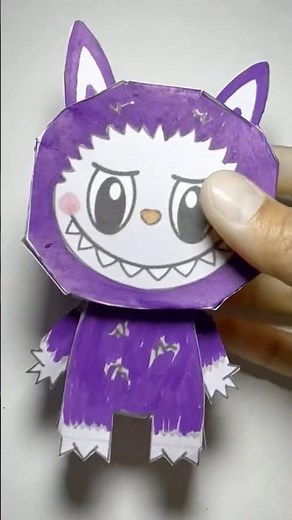 How to make paper craft Labubu? #diy #labubu #papercraft