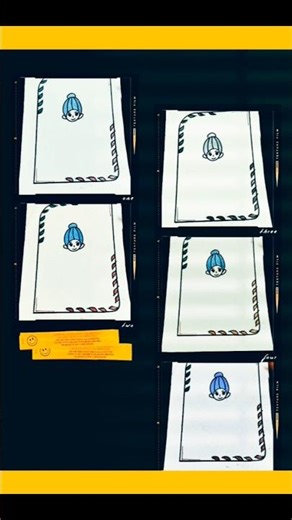 cute border design for dairy। DIY paper craft #youtubeshorts #ytshorts #shorts #short #drawing #art