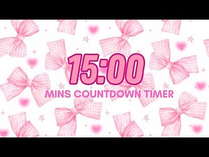 15-Minute Countdown Timer with Chill Lo-Fi Music🎵 – Perfect for Relaxation, Study, and Breaks✨