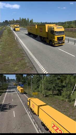 Skilled Drivers Only! Double Trailer Nordic Adventure😱.#ets2 #truck #gaming