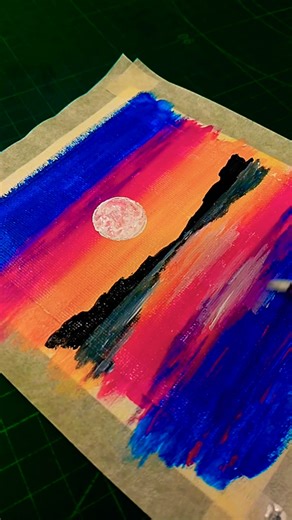 Simple Acrylic Painting For Beginners #creative #paintingideas #acrylicpaint #exploreart #viral #art