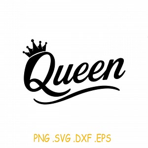 Queen With Crown SVG, PNG, Queen Shirt Design - Etsy