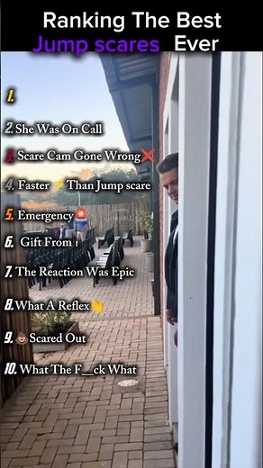 Ranking The Funniest Jump scares Ever #funny #ranking #genderreveal