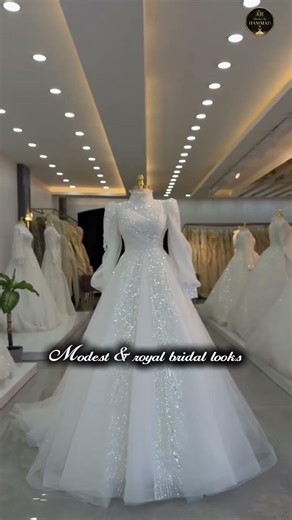 This High-Neck Bridal Gown Will Leave You Speechless ✨ #LuxuryBridal #BridalFashion #WeddingDress