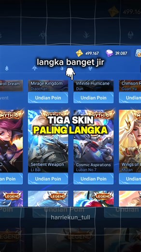 langka banget #hok #honorofkings #hokstudio