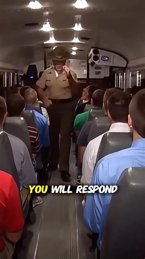 Boot Camp Day 1 — Drill Instructor Boards the Bus