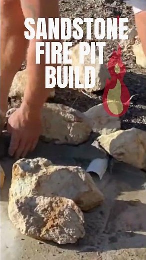 "How to Build an Easy Sandstone Fire Pit for Your Backyard – Quick DIY Guide!"