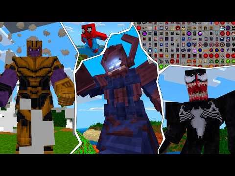 UPDATED!! THE BEST SUPERHERO ADDON and it's AMAZING for MINECRAFT PE 26.13