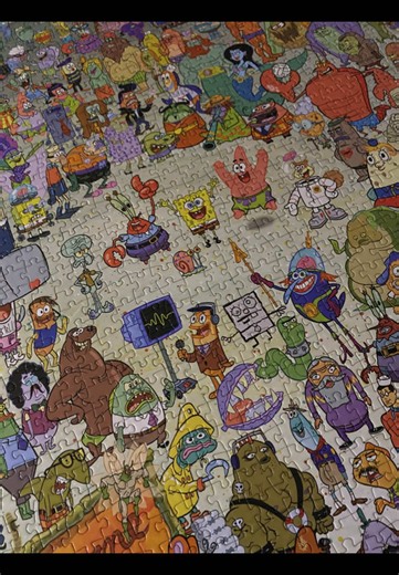Quebra-cabeça Bob Esponja 1000 peças: montagem perfeita