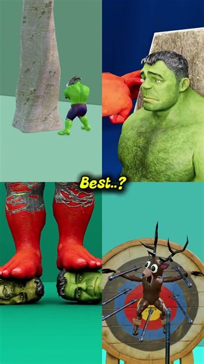 he best episodes of the Green and Red Hulk battles !😂😂p26 #hulk #funnyshorts