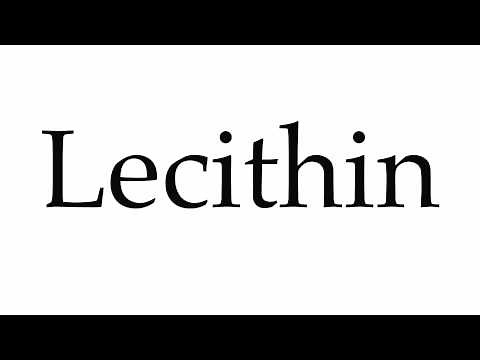 How to Pronounce Lecithin