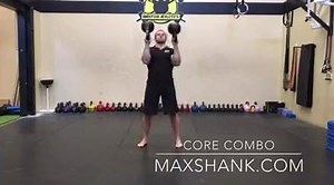 4.2K views · 126 reactions | Here's a really tough one for your core. I challenge you to give this a go. -First perform one renegade row on each side. -Second, pop up and do a bottom-up clean and front squat -Repeat for 6-8 cycles for 4-5 sets. I used 2x24kgs here. I would recommend starting out nice and light, then work your way up. Better every day, -Max www.maxshank.com | Max Shank | Facebook