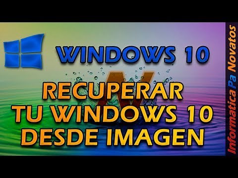 Windows 10 - Recover the complete system from the created image