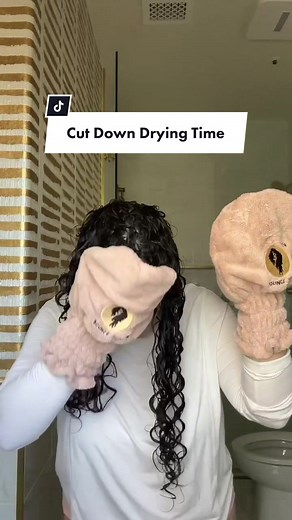 Faster Drying Time with Micro-Plopping Using Micro-Fiber Hand Mittens