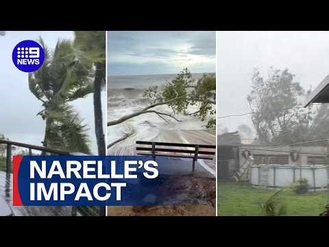 Far North Queensland battered and bruised by category four Cyclone Narelle | 9 News Australia
