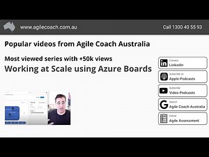 How ADO works for Agile (SCRUM) teams at scale (www.agilecoach.com.au)
