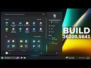 New Windows 11 Build 26200.5641 – New Start Menu Redesign, New Gaming Keyboard (Dev and Beta)