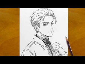 How to Draw a Cool Anime Boy Step by Step | Pencil Sketch Guide