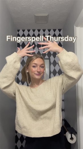 Fingerspell Thursday, Comment your guess below (Not a Teacher) #fingerspelling #fingerspellthursday #americansignlanguage #coffee #signoftheday