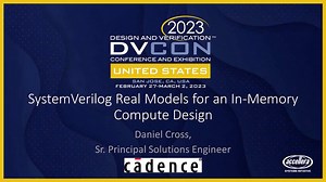 SystemVerilog Real Models for an In-Memory Compute Design