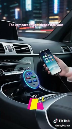 5 USB Port Super Fast Car Charger Adapter