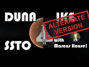 Landing on Duna and Ike with an SSTO - No refueling - KSP 1.1.3 [Alternate Version]