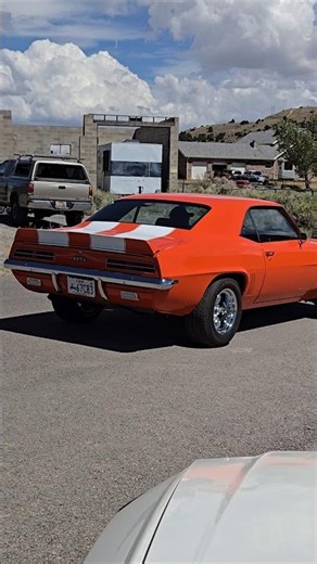 Hugger orange, Rally Sport 1969 Chevy #Camaro #musclecar #gearheadreview