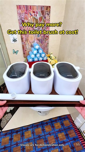 Toilet Brush Hack: Click, Scrub, Toss — No Dirty Water