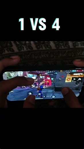 #1 vs 4 challenge iphone 12 pro handcam in br ranked ff gameplay 24 hours 3 finger 🎯⚡#