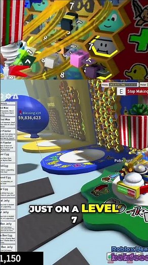 Beekeeping Game Level Up Your Honey Production! #roblox #beeswarmsimulator #shorts