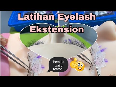 Learn Eyelash Extensions on a Mannequin || For beginners..