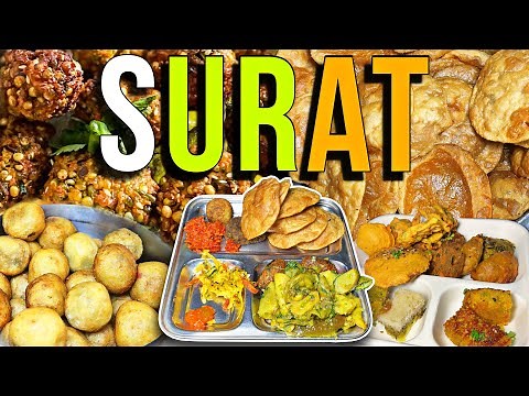 BEST Food of SURAT | Making of Ponk (Jawar), Ponk Vada, Authentic Undhiyu Poori | Indian Street Food