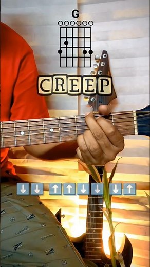 Creep Radiohead Guitar Tutorial - Guitar Lesson - Creep #shorts #music #shortsfeed #viralvideo
