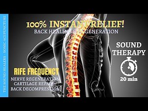 Back Pain Relief with Sound | Binaural Beats + RIFE Frequencies + Sonic Acupuncture