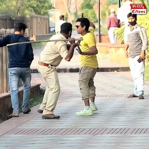 4.5M views · 125K reactions | Mask Challan Prank Part 5 Disclaimer - This video produced to aware people about the importance of wearing face mask in public places, The Policeman and the guy who is getting slapped both are our actors. | Bhasad News | Facebook